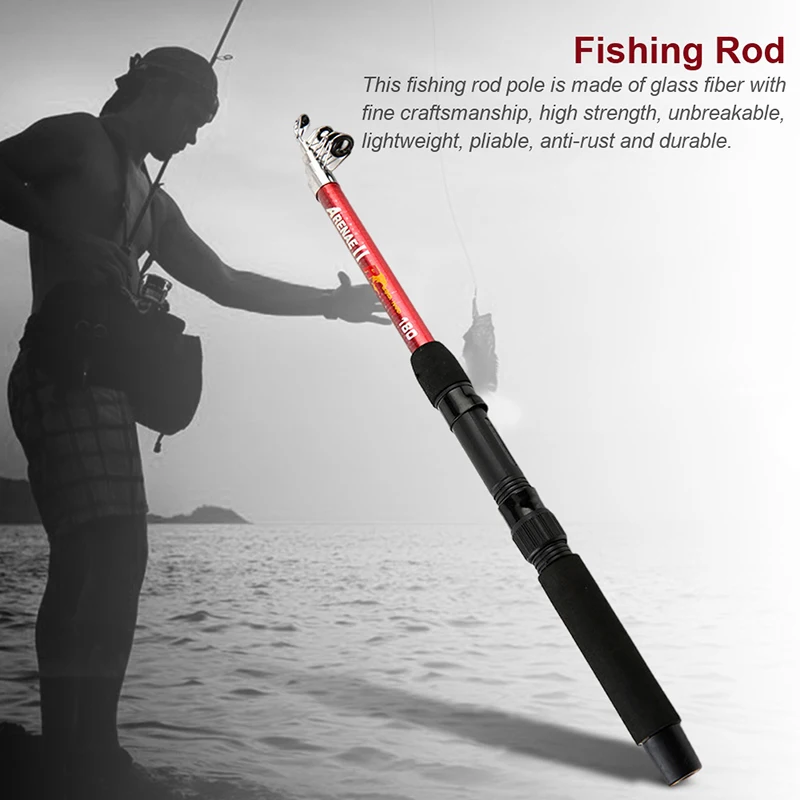 1Pc Glass Fiber Fishing Rod Sea Fishing Rod Super Hard Cast 1.5-4.5 Meters Used For Beginners' Light And Skilled Fishing Pole