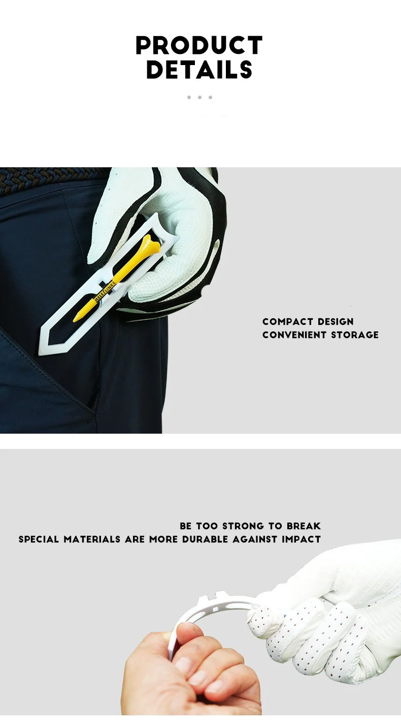 Golf Tee 3 Pcs Holder Golf Practice Rocket Step Down Ball Tees Rocket Design Golf Training Tees Golf Accessories Tool Drop Ship