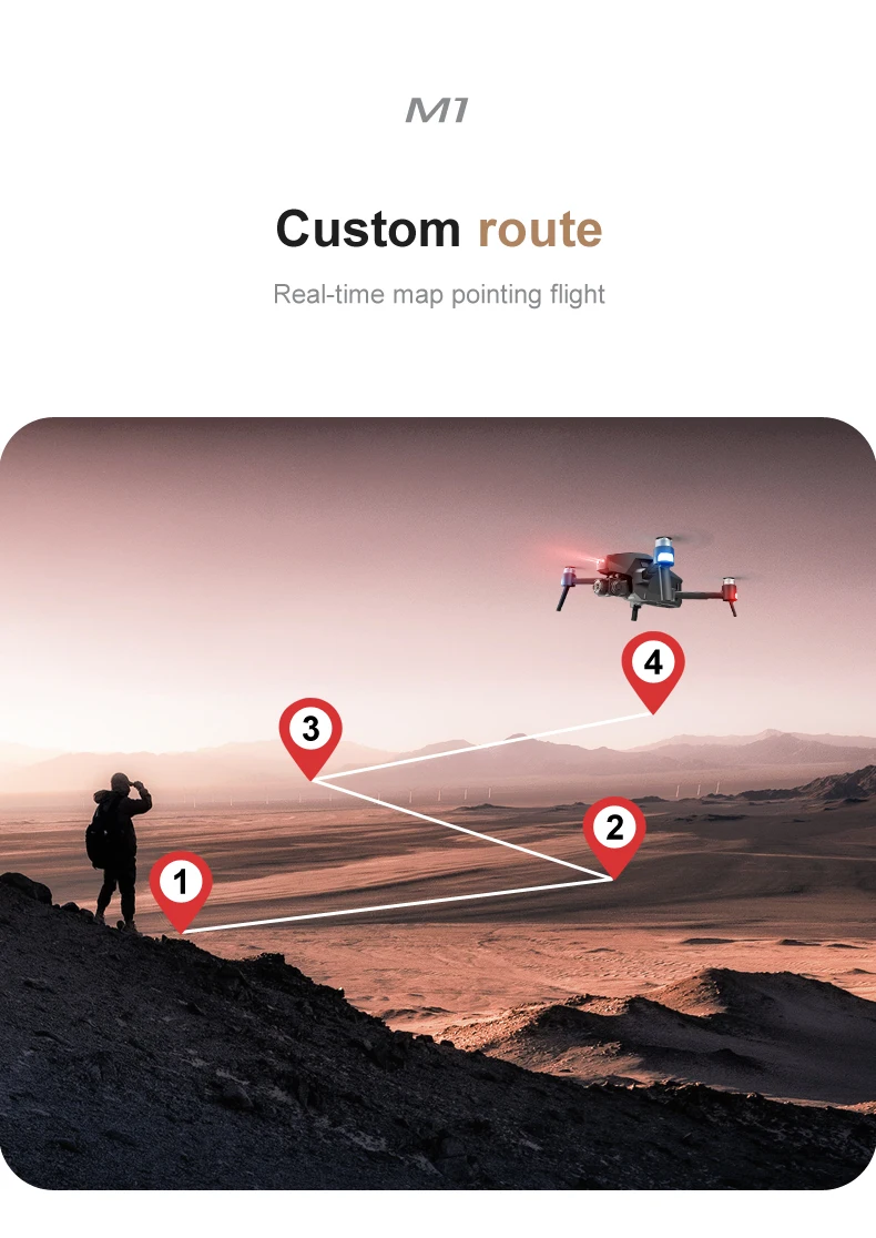 M1 Pro 2 Drone Professional 4k 6k HD Mechanical 2-Axis Gimbal Camera 5G WIFI GPS System Supports TF Card Drones Distance 1.6km hand control helicopter