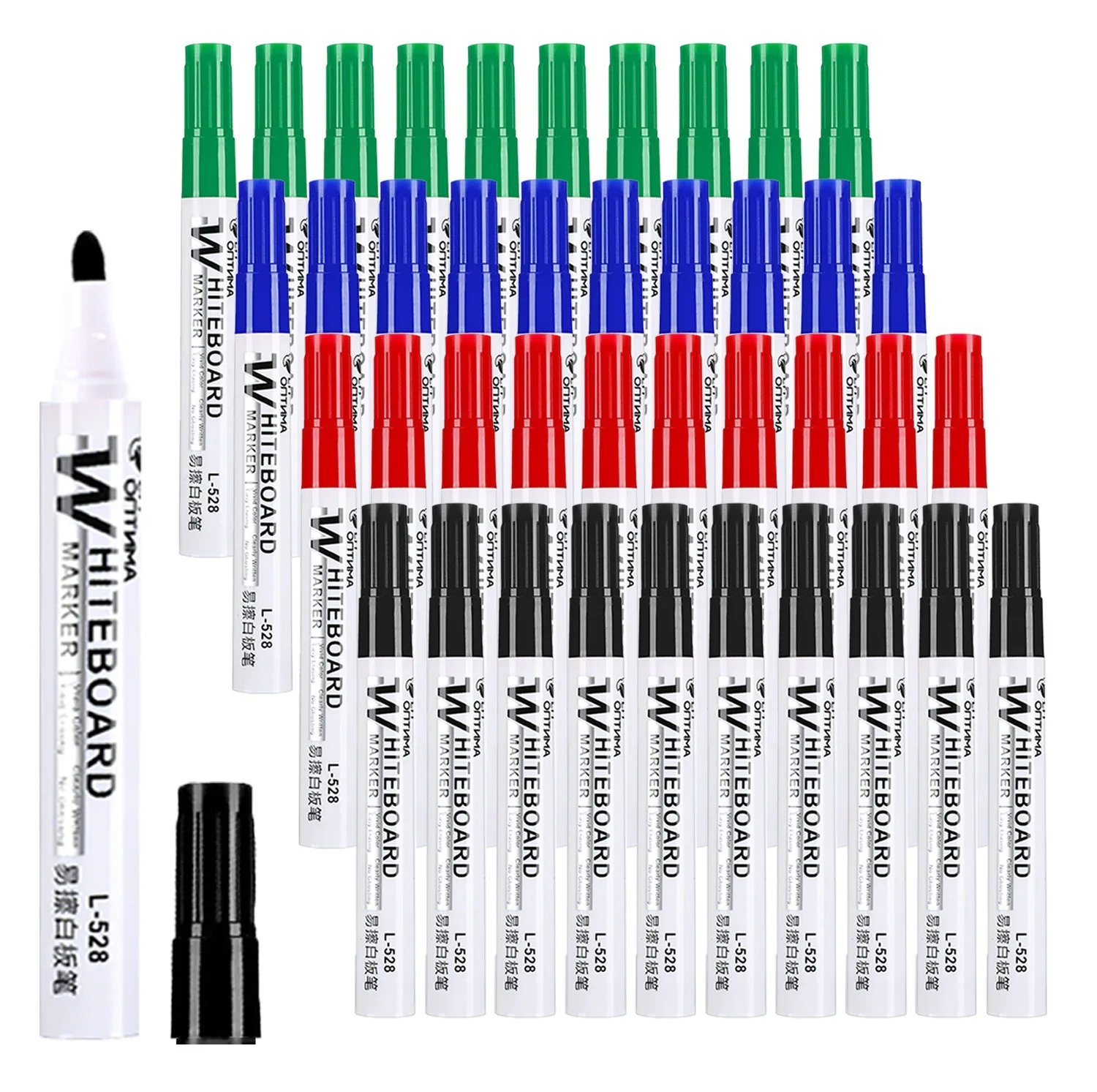 1-100 Stück löschbare Whiteboard-Marker-Stifte, Tafelmarker, Lehrkreide für Glas, Büro, Schule, Schreibwaren, Whiteboard-Marker – Detail 5