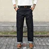 Sauce Zhan B01 Mens Jeans Selvedge Sanforized Denim cargo Jeans for Men Double-Front Loose Fit 14.5 Oz Unwash 1