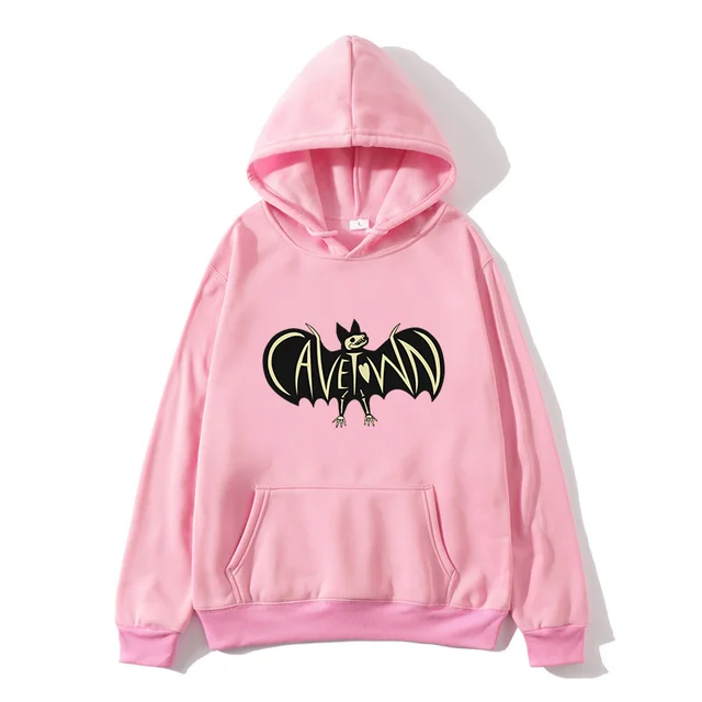 Cavetown New Logo Hoodies Men Women Hoodies Bat Print Sweatshirt