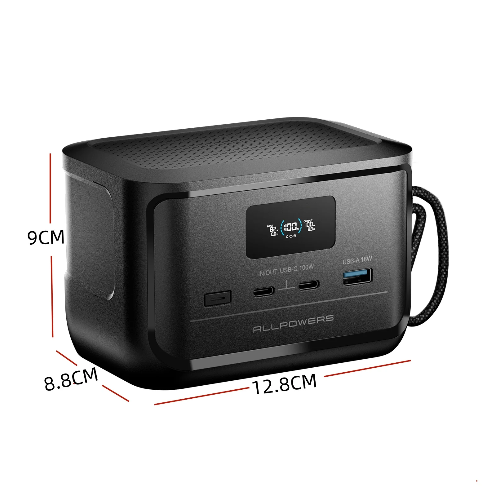 ALLPOWERS SOLAX P100 Portable Power Bank 128W 99Wh LiFePO4 Battery USB Output 31000mAh for Outdoor Camping Travel