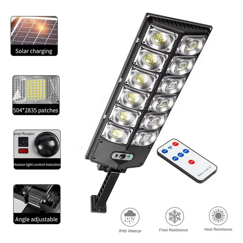 Solar Led Light Outdoor Lighting 720 LED Garden Lights Big Solar Panel Lamps Waterproof Motion Sensor Street Light led light