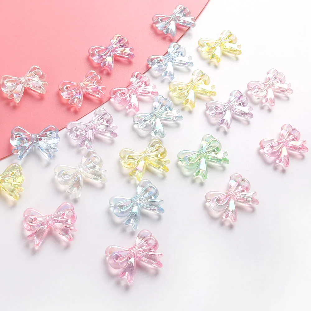 DIY Phone Chain Accessories 30pcs AB Color Shiny Spacer Beads