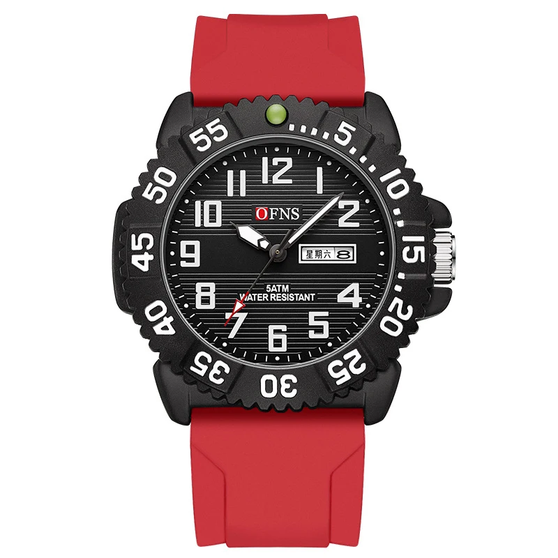 Men's Watch Sports High End Brand Electronic Quartz Double Calendar Trendy Digital Waterproof Male Fashion Clock Watches Gift - 2