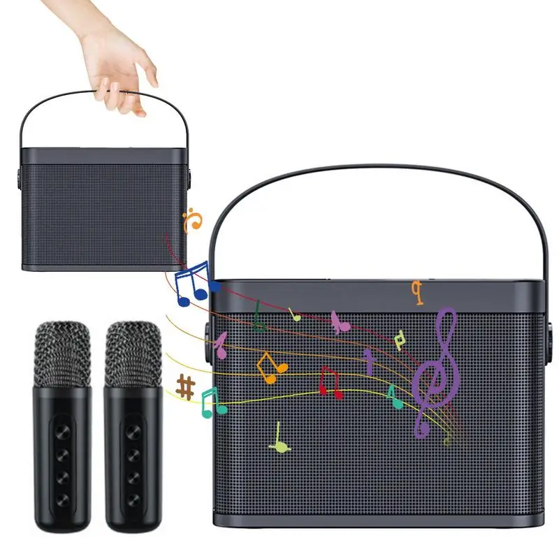 

120W High Power Wireless Portable Microphone Blue tooth Speaker Sound Family Party Karaoke Subwoofer Boombox caixa de som Ys-219