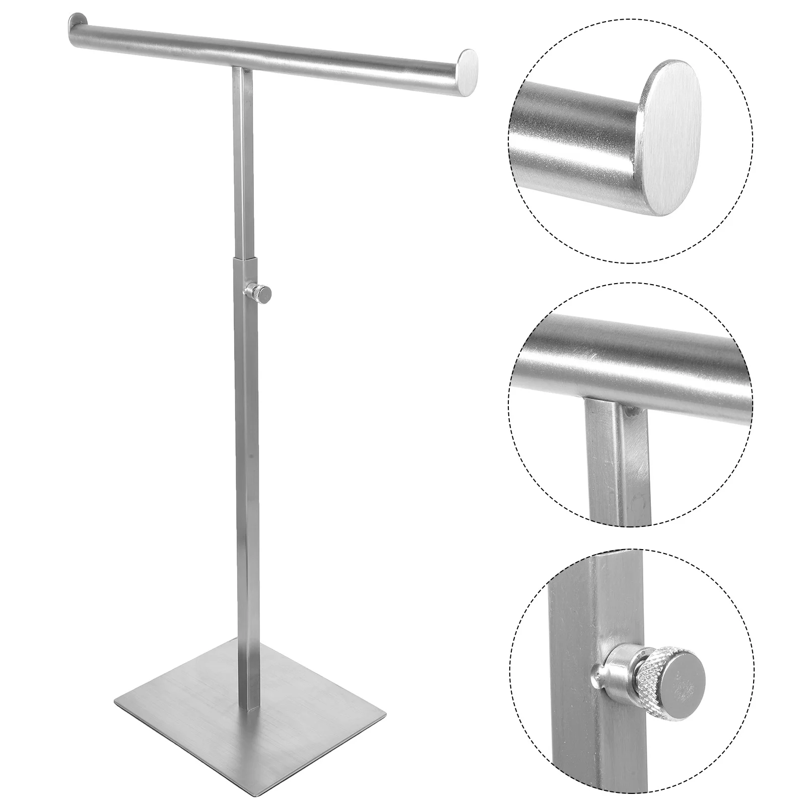 

Purse Display Stand Handbag Bag Hanging Organizer Bag Display Rack Counter Purse Holder Stainless Steel Adjustable Height Bags