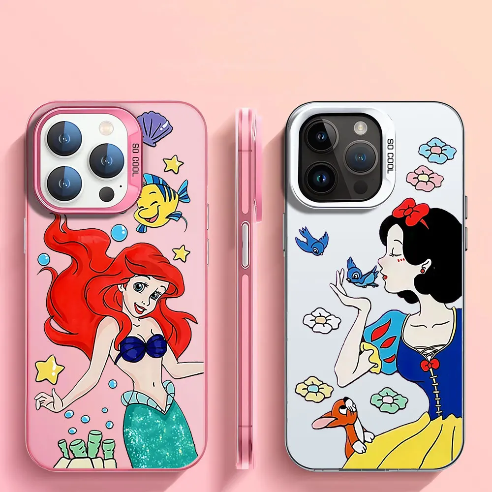 Custodia Per Samsung Galaxy S23 Fe S22 S24 Plus Note 20 S23 Ultra S20 S21 Ultra S20 Fe Disney Princess Mermaid Snow White Cover