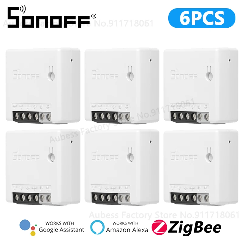 SONOFF ZBMINI Smart Switch ZigBee 2-way Smart Home Automation Mini DIY Switch Module For eWeLink Alice Alexa Google Assistant 