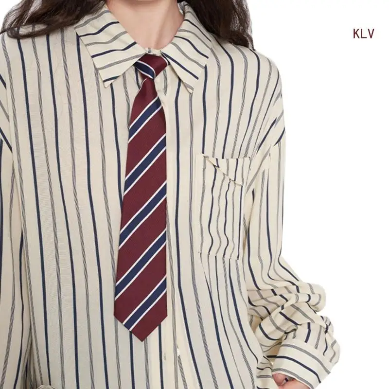 Classic Striped Retro Necktie for School and Casual Wear