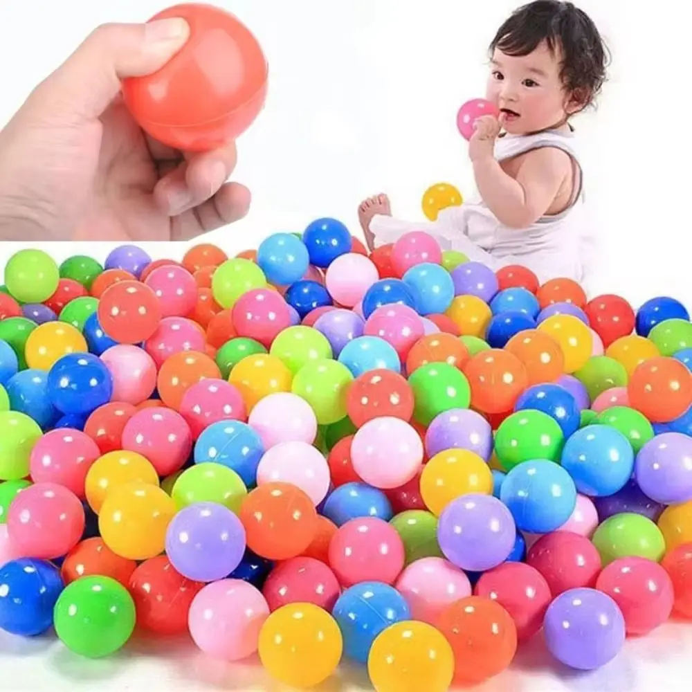 50PCS Plastic Thickened Ocean Ball Toy Montessori Interactive Thick Wave Ball Puzzle Toy Cognitive Colorful
