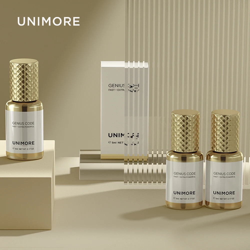 

Unimore Eyelash Extensions Glue 1S Drying Glue Waterproof not stimulating Professional Eyelash Glue Eyelash Extensions Supplies