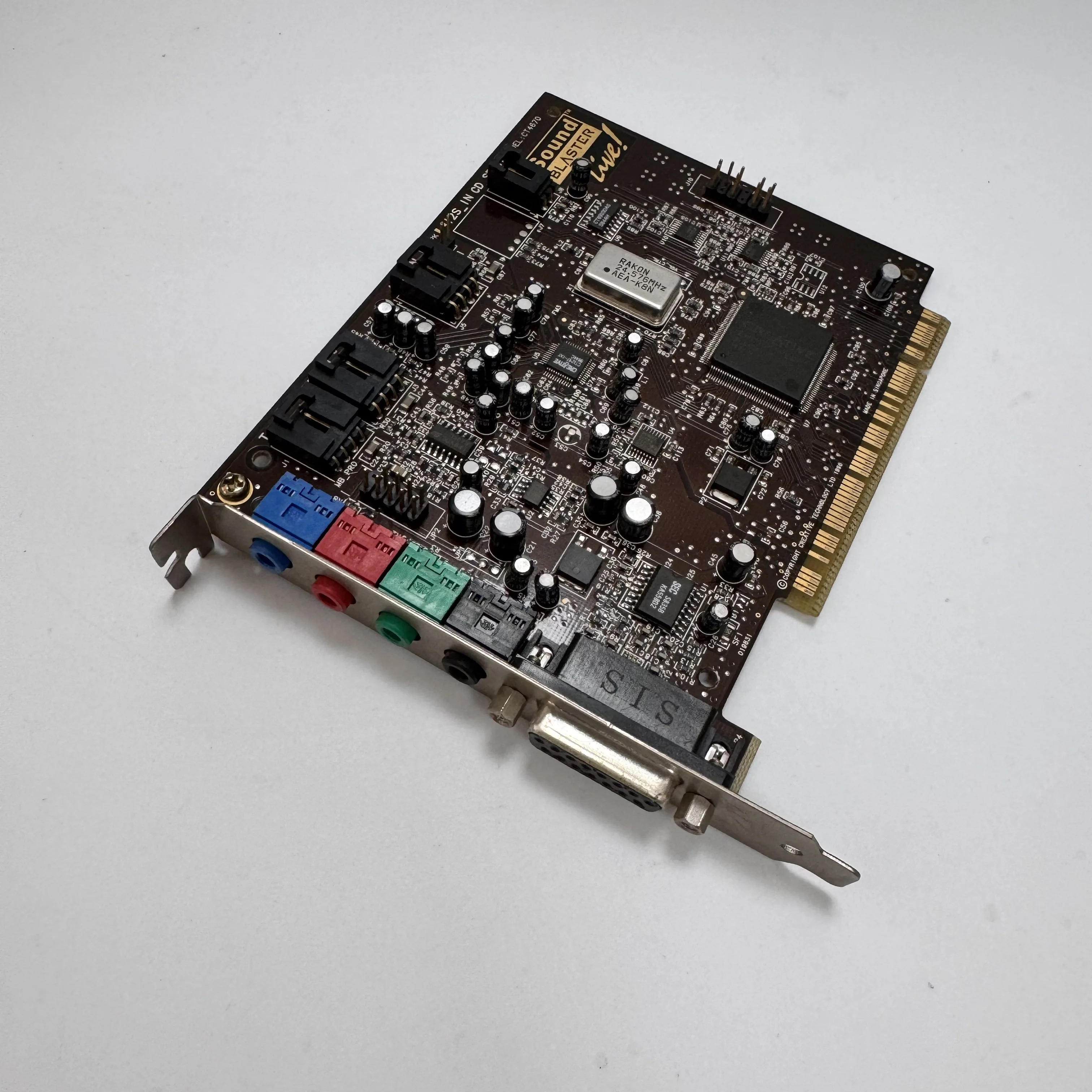 고품질 중고 사운드 카드 Sound Blaster Live CT4670 사운드 카드 윈도우 XP 시스템 EMU10K1 프로세서 EAX 사운드 효과