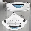 Spa bathtub, two person jet bathtub with water jet device, soaking bathtub with hydraulic massage and chromotherapy 4
