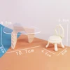 1:12 Dollhouse Miniature Item Coffee Table End Table Tea Chair Dessertion Furniture Kitchen Model DIY Life Scene Decorative Toy 6