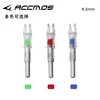 6/12pcs Archery ID 6.2 mm Lighted Arrow Nock LED Arrow Tail Accessory for Shooting Hunting 3