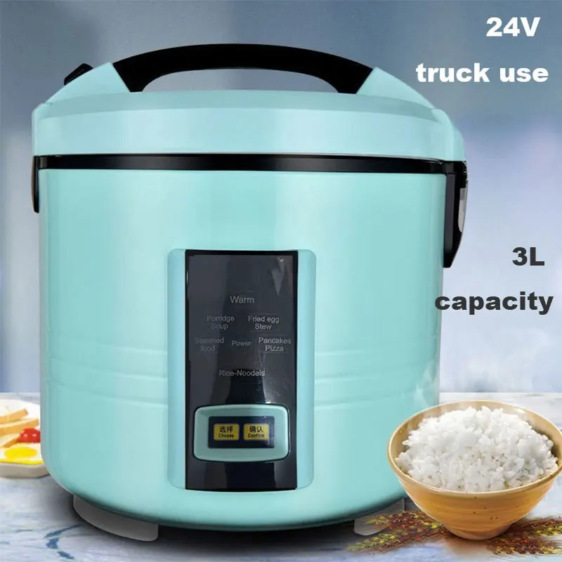 

12V 24V Mini Rice Cooker Car Truck Soup Porridge Cooking Machine Food Steamer Heating Lunch Box Meal Heater Warmer 1L / 2L/ 3L