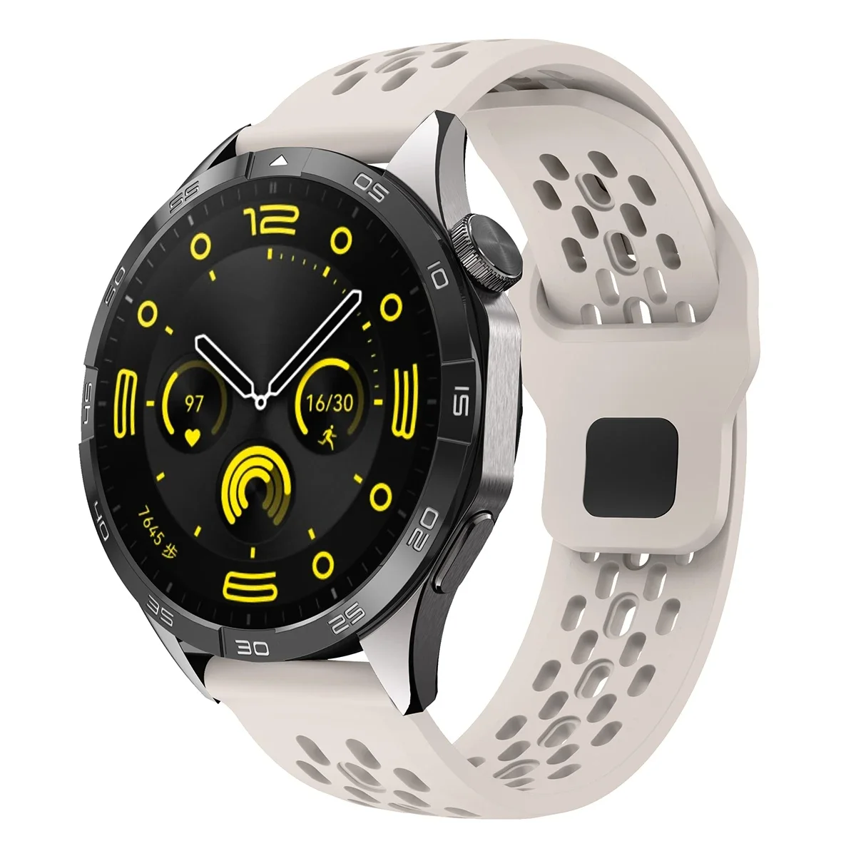 Versatile 20mm/22mm Silicone Smartwatch Strap