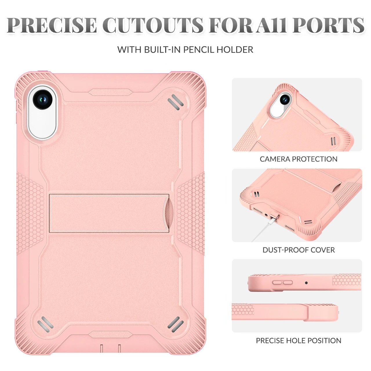 Durable Protective Tablet Stand Cover with Armor Design