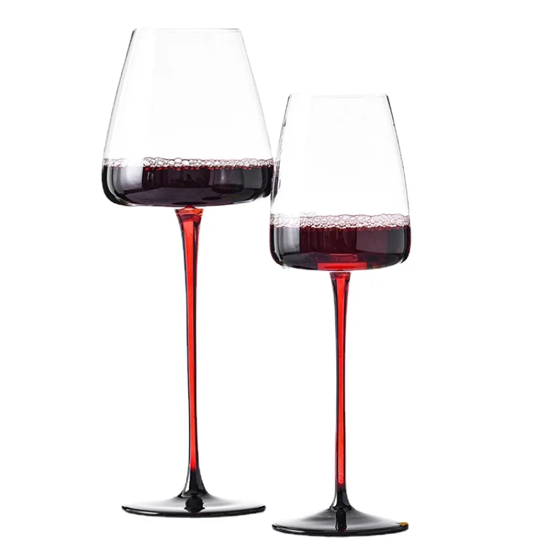 2Pcs/Set Art Collection Goblet 450-650ml Family Chateau Sommelier Tasting Wine  Glasses Lead-Free Crystal Glass Drinking Set - AliExpress