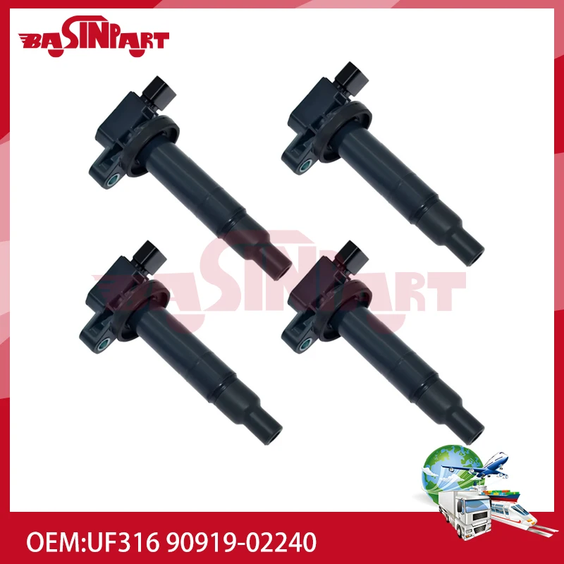 

UF316 Катушка зажигания для TOYOTA Prius Yaris Prius C Echo Scion xA xB Camry 2000-2019 l4 1.5L C1304 90919-02240