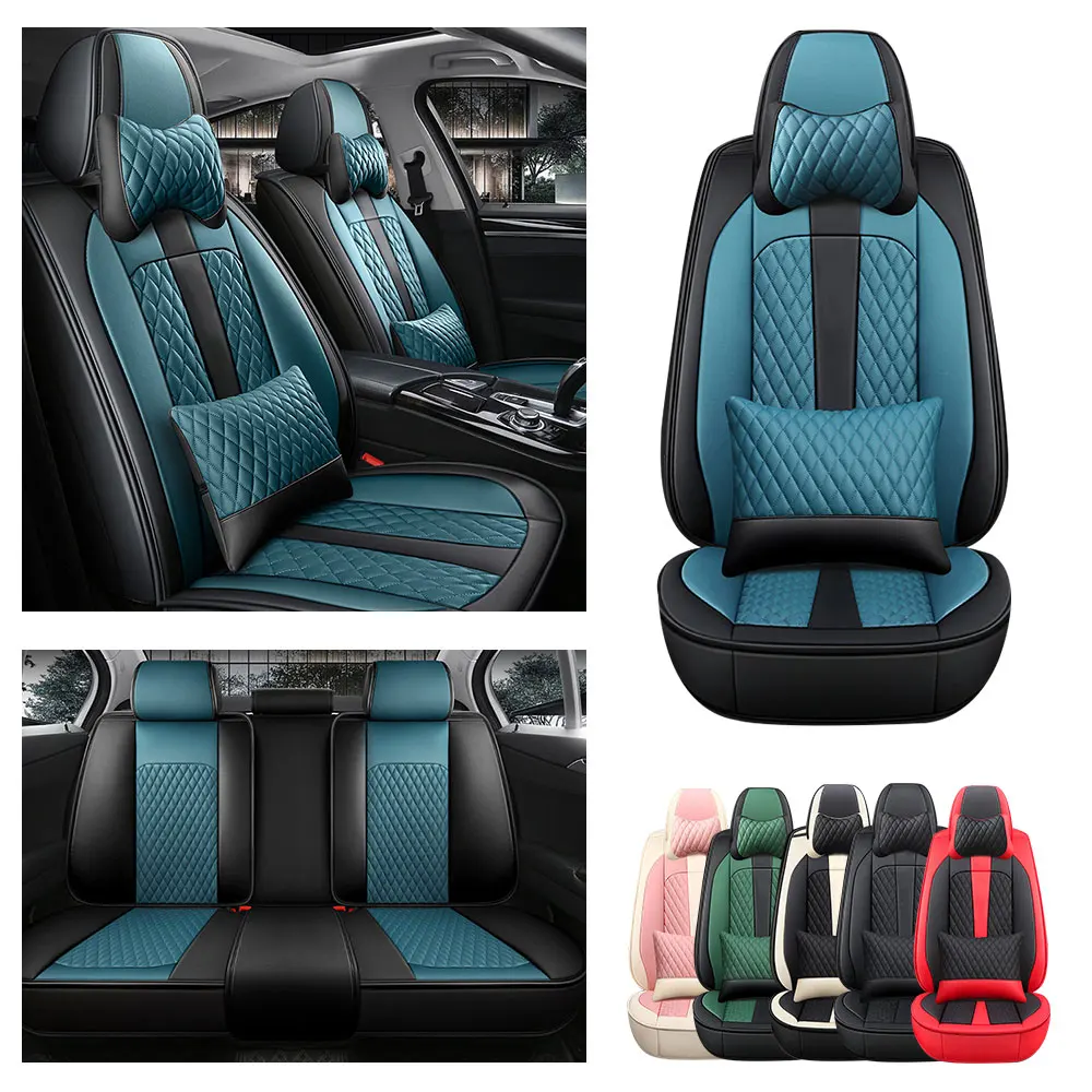 

5seats Universal Car Seat Cover for 98% Car Modles All Weather Leather Seat Protection Cover Universal Car Interior Accessories