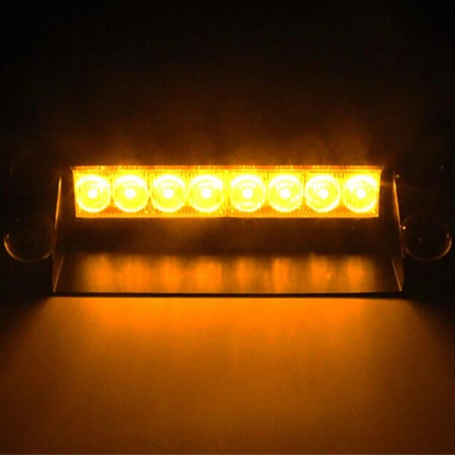 8 LED Auto LKW Not blinker Sonnenblende LED Blitz Warnleuchte