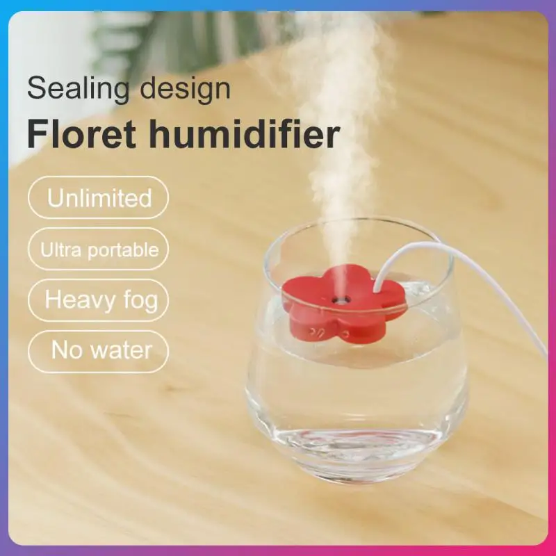 

Fragrance Sprayer Car Air Fresher Flower Design Mist Maker Quiet Humidification Portable Flower Humidifier Intelligent Timing