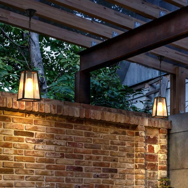 European Retro Restaurant/Bar/Cafe Chandelier Outdoor Pavilion/Aisle/Corridor/Garden Courtyard Pendent Light