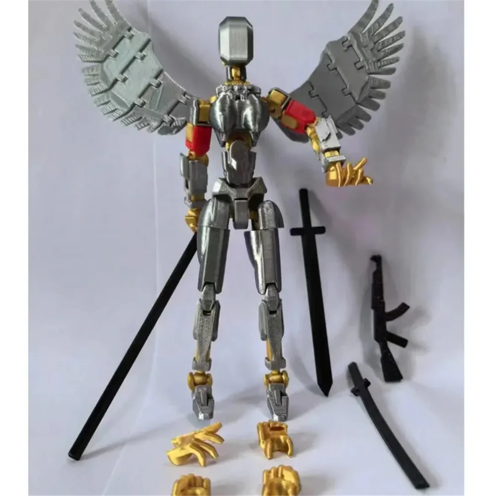 Description Picture 3 of item3D Printed 13cm Dummy Figure Movable Joint Ornament Toys Shapeshift Robot Action DIY Mannequin Decompression Toys for Boy Gifts