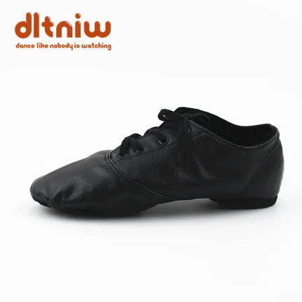 Woman's PU Leather Jazz Dance Shoes Lace Up Boots for Adult Woman Practice Yoga Shoes Soft and Light Weight Jazz Boots 4