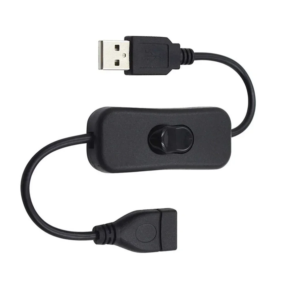 Description Picture 4 of item28/100cm USB Lamp Fan Power Supply Line Durable Adapter USB Headset LED USB Cable with Switch ON/OFF Cable Extension Toggle