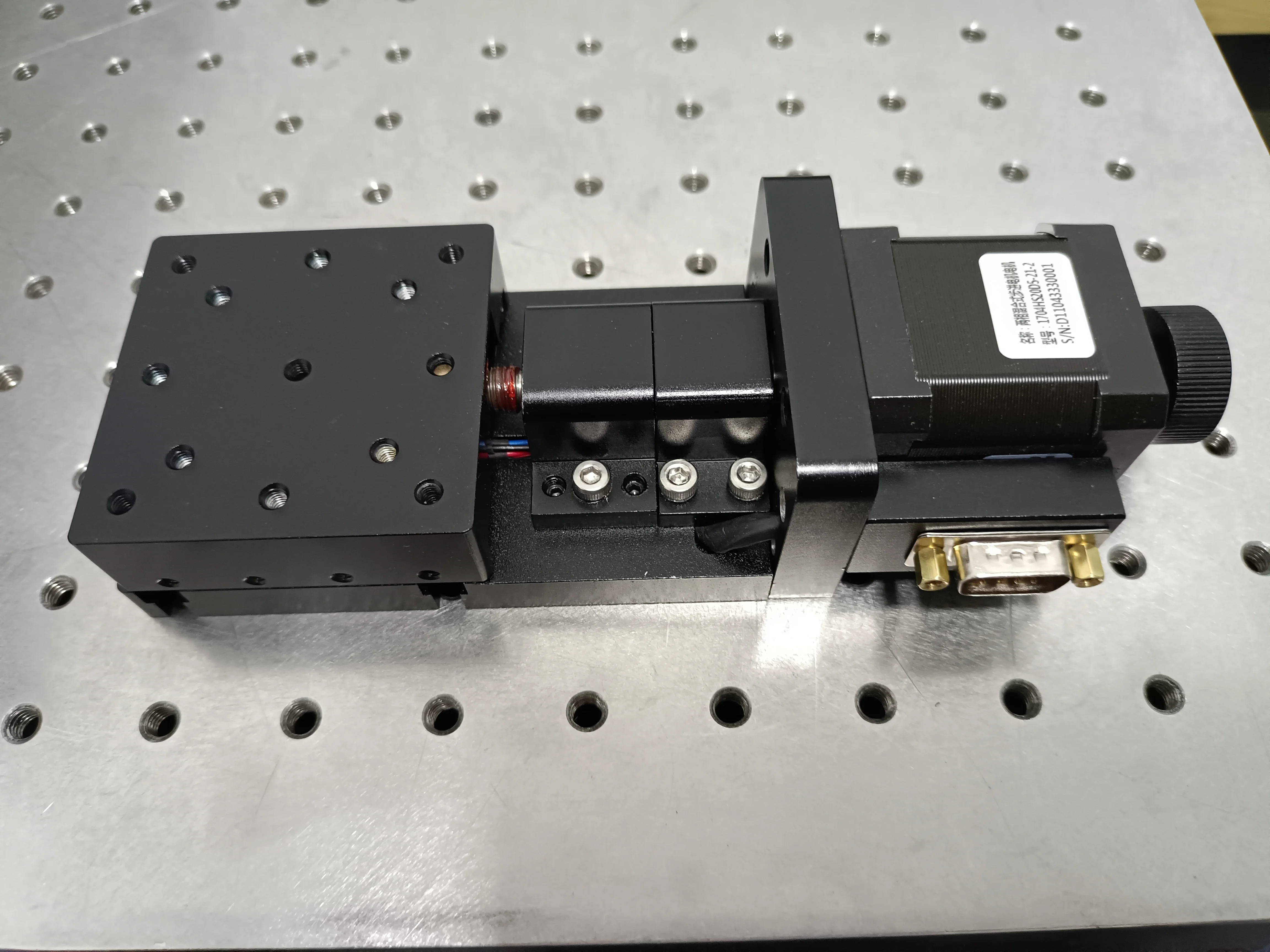 Motorized Linear Translation Stage, Linear Slide, Travel Range 15mm