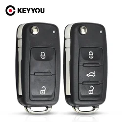 Enhanced Flip Remote Folding Key Shell Case - 3 Buttons