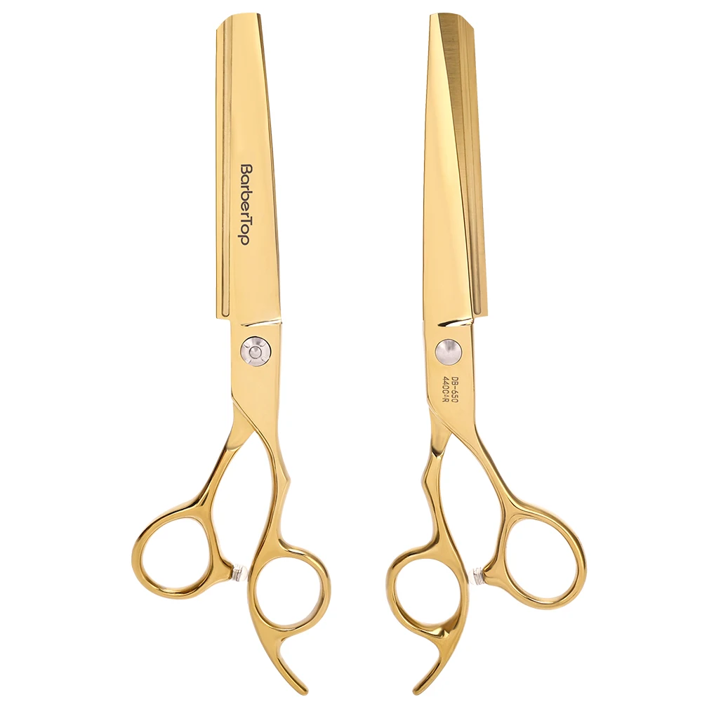 Description Picture 4 of itemBarbershop Haircut Flat Scissors Set 6.0 Inch Stainless Steel Hair Scissors With Comb Professional Hairdresser Hair Cutting Tool