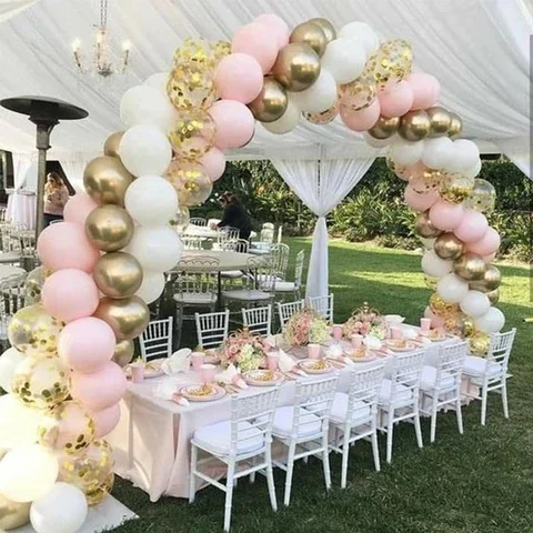 

Girls Birthday Party Decoration Multicolor Macaron Latex Balloon Garland Arch Kit Confetti Balloon Wedding Baby Shower Decor