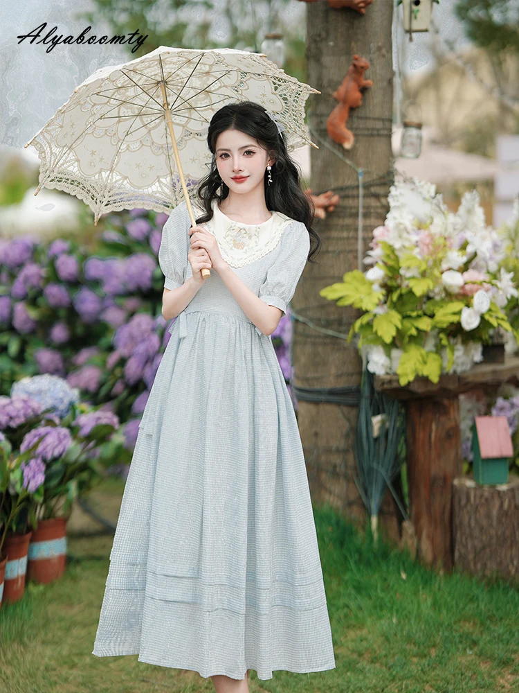 Japanese Mori Girl Summer Women Midi Sweet Dress Floral Embroidery Lace Up A-Line Dress Puff Sleeve Elegant Chic Feminine Dreses - AliExpress ... Japanese Mori Girl Summer Women Midi Sweet Dress Floral Embroidery Lace Up A-Line Dress Puff Sleeve Elegant Chic Feminine Dreses - AliExpress ...