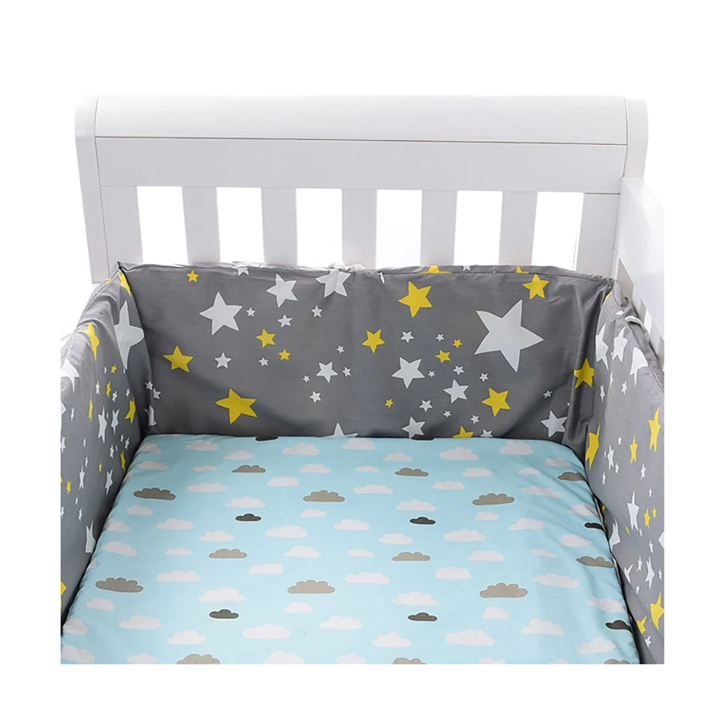 Cushion Bumper Removable Pad Anti-collision Guard Shockproof Infant Accessories Anti-pinch Cloth Bumpers White Cloud