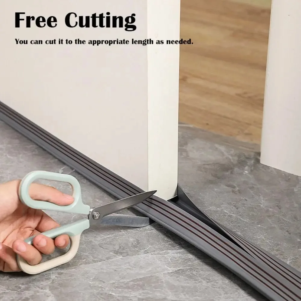 Windproof Soundproof Door Seal Draft Stopper with Felt Bottom - 93cm Weatherstrip Insulation Tape