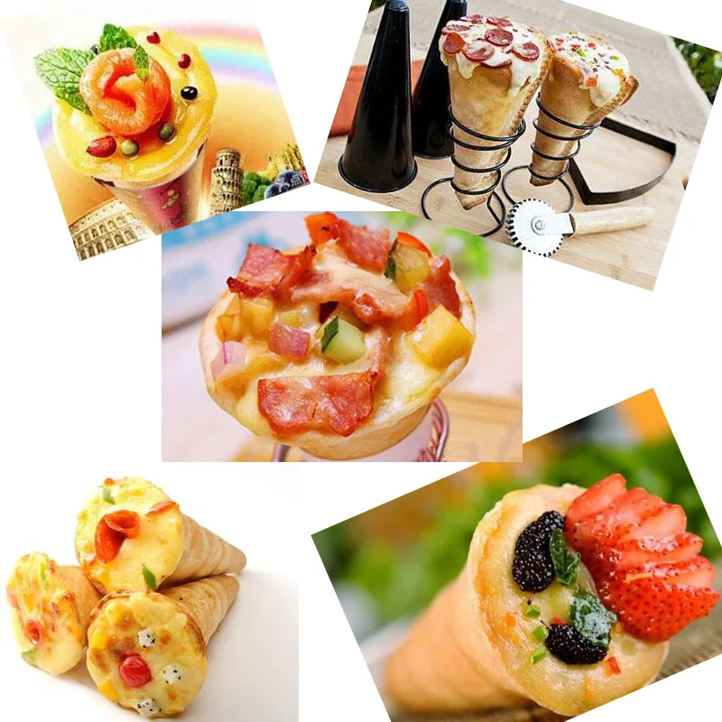 Description Picture 2 of itemStainless Steel Holding Pizza Cone Making Machine high efficiency pizza cone oven full automatic pizza cone making machine
