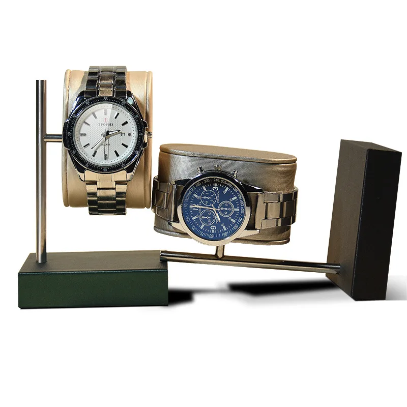 Watch Storage Commercial Display Shooting Props Show Rotating Metal Bracket Office Desk Watches Bracket Stand Customizable watch display stand