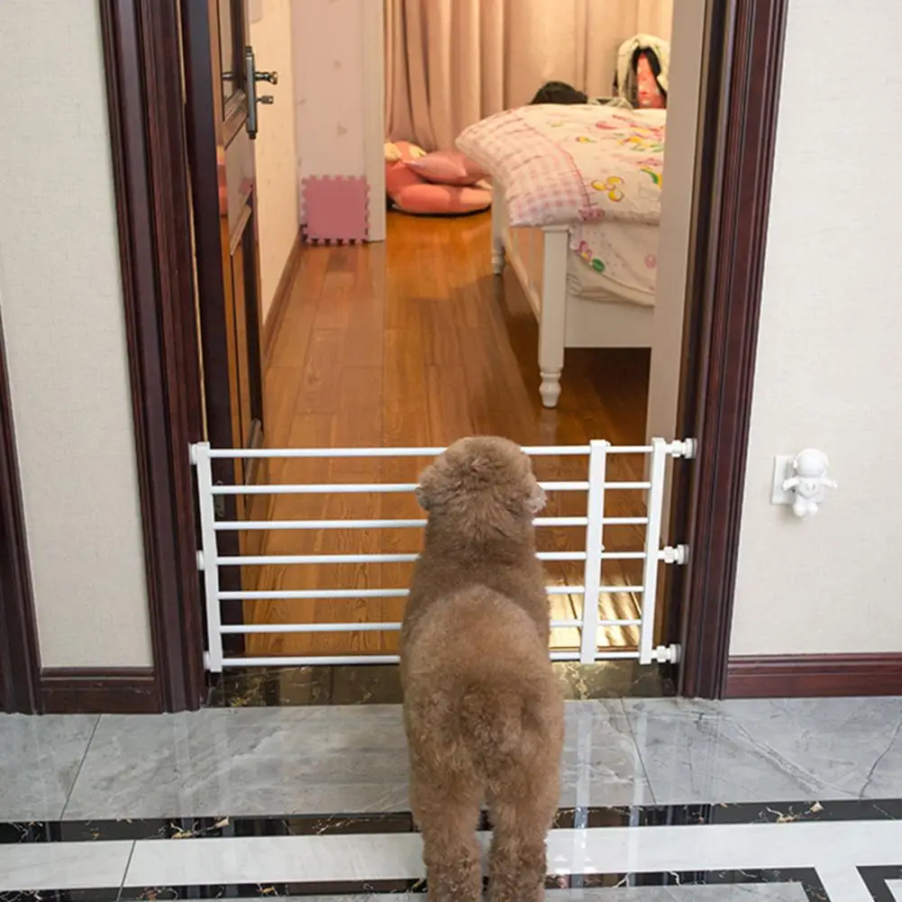 Punch-free Pet Gate Humanized Design Pet Gate Expandable Metal Dog with Door for Small Dogs Indoor for Stairs Doorways