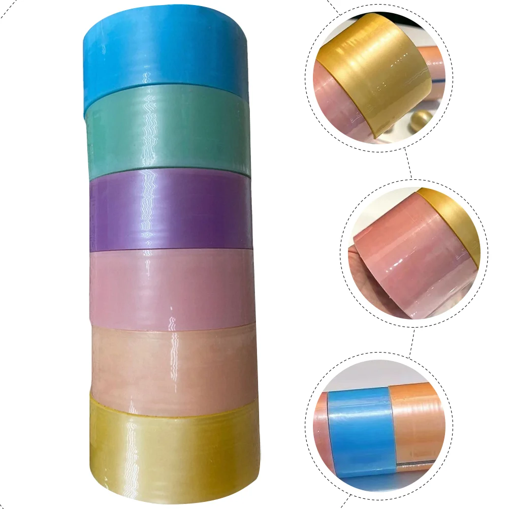 

Adhesive Tapes Sticky Ball Tape Colorful Stress Relaxing Sticky Ball Tape Toy Party for Relaxing Toy Rolling Craft Gifts