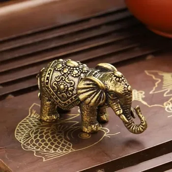 Bronze Lucky Elephant Wealth Vintage Copper