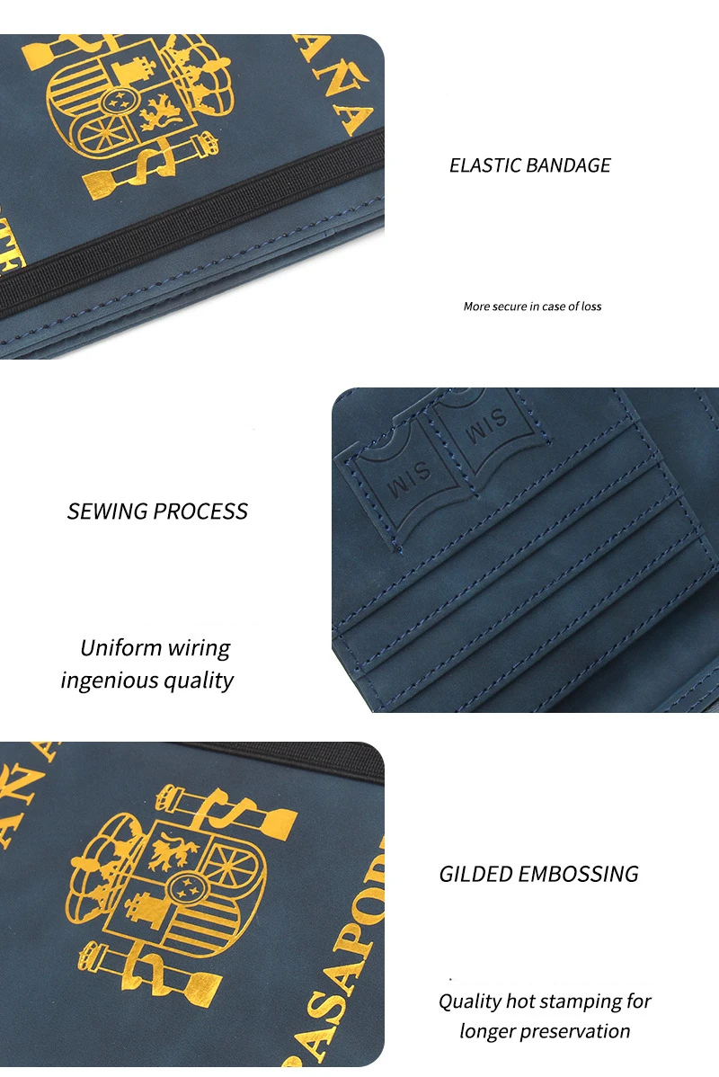 Protège-Passeport Espagnol En Cuir | Cuir Millénaire