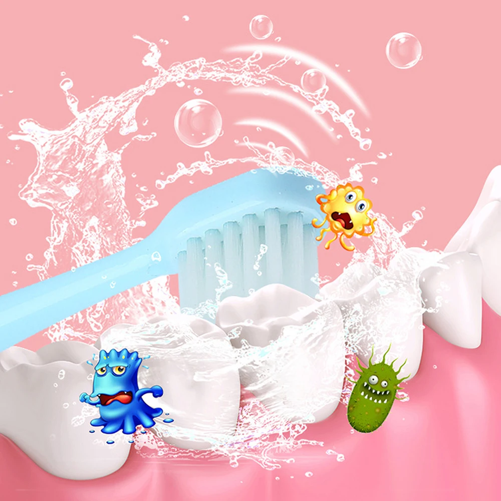 Brosse à Dents électrique Enfant - 4 Modes, 5 Têtes - Marque Greenpower - Neuf