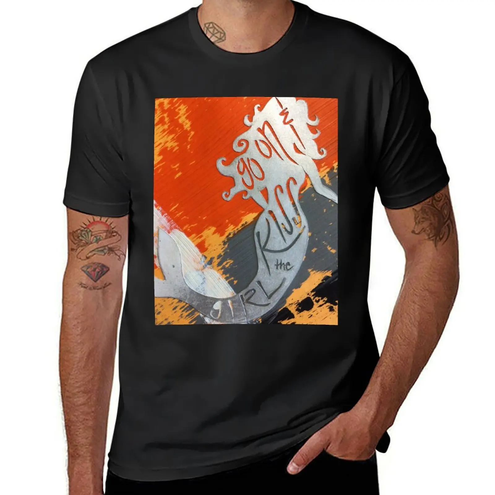 Kiss the Girl T-Shirt plus size tops customs korean fashion Blouse oversized t shirt men