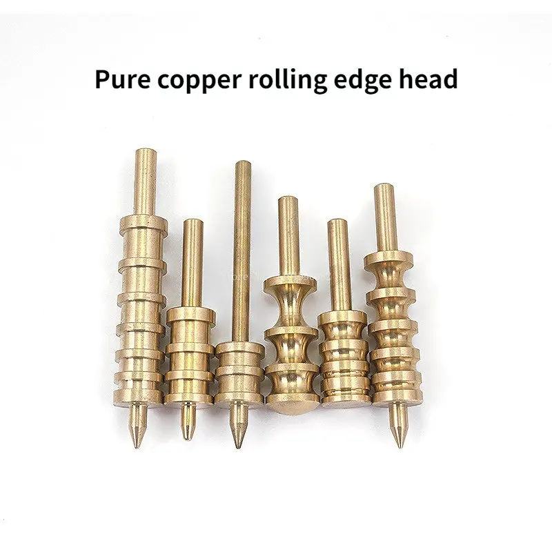 Pure Copper Pressing Edge Head Rolling Edge Head DIY Leather Treatment Electric Soldering Iron Hot Pressing Tool