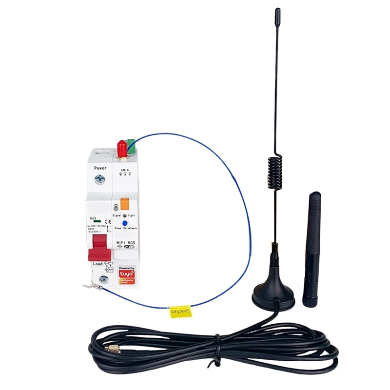 

Graffiti Wifi Metering With Leakage Protection Electric Gate Household Circuit Breaker 63A Timer Master Switch